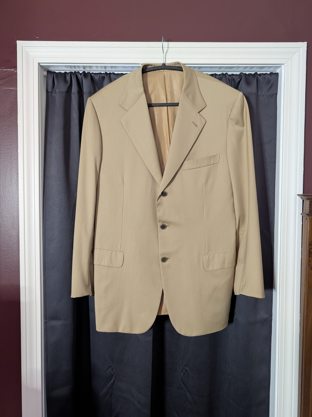 BRIONI Tan Palatino Wool Men's Italian Single-Breasted Sport Coat Jacket 42R